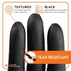 F8 Disposable Nitrile Examination Gloves, Size LARGE and BLACK, Latex