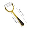 Honbay 1PCS Stainless Steel Golden Y Vegetable Fruit Peeler for