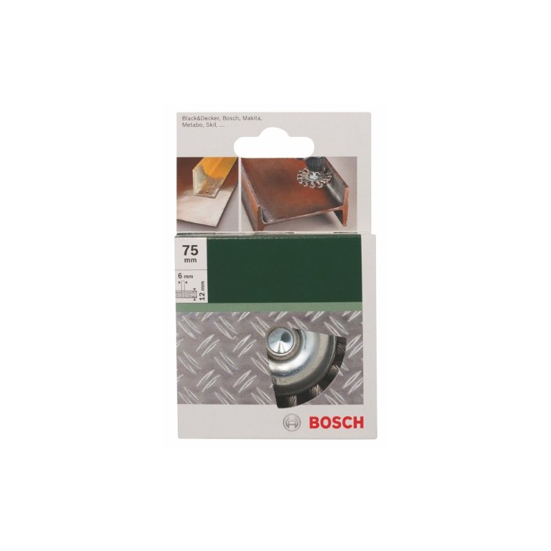 Bosch Accessories 2609256533 ,75 mm Wire Wheel Knotted Wire Shank