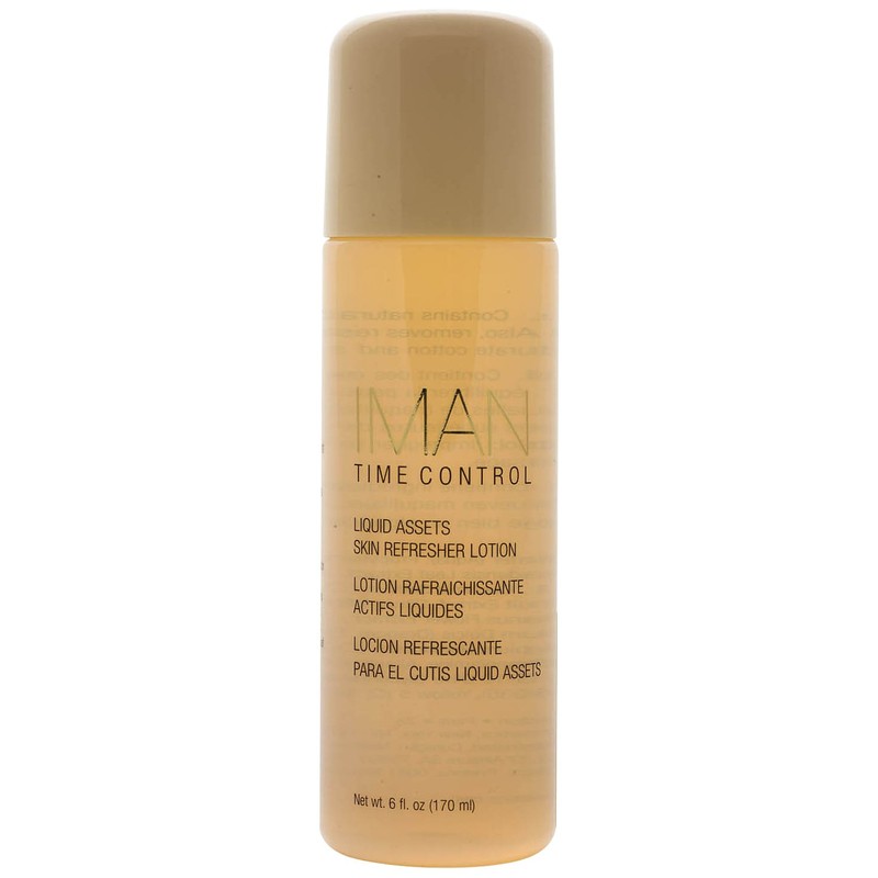 Iman Cosmetics Time Control Liquid Assets Skin Refresher Lotion, 6