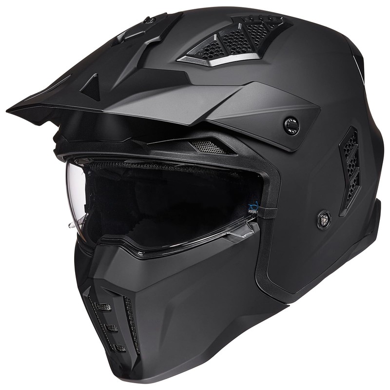 ILM Adult Motorcycle Helmet with Clear Visor Z302