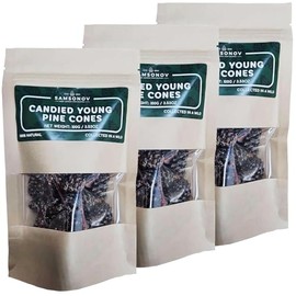 Samsonov & Partners Candied Young Pine Cones Siberian Delicacy 100g/ 3.53oz - Set of 3