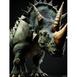 LIHVBDY Dinosaur Diamond Painting Kits for Adults 5D DIY Round Full Drill Cross Stitch Crystal Rhinestone Embroidery Paintings Arts Crafts 12x16in / 30x40cm