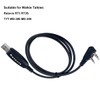 Retevis 2-pin Programming Cable, Cable Length 15 cm, Compatible with