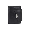 Women's Wallet in Portrait Format LEAS in Real Leather Black
