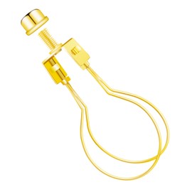 Lamp Shade Light Bulb Clip Adapter, Clip on Lampshade Adapter Kit, Includes Finial and Lampshade Levellers, Keep Lamp Shade hardware in Place Spring Clip for Light Bulb