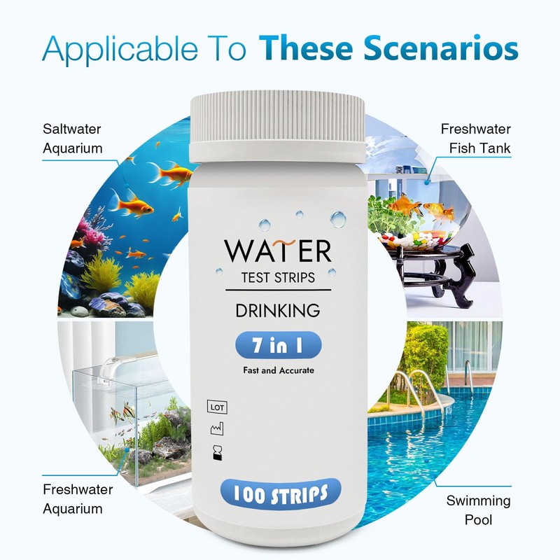 9-Way Pool Test Strips,Strips for Hot tub and Spa, Accurate