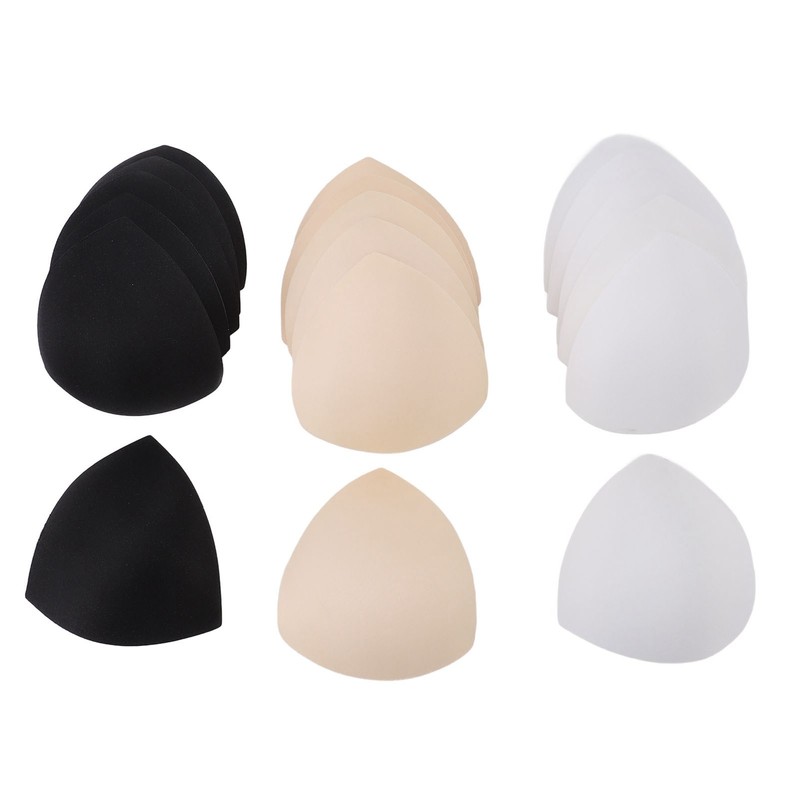 9 Pairs Sports Bra Inserts Triangular Breathable Bra Pads Inserts