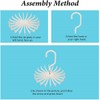 360 Degree Rotating Tie Rack - 21 Claw Plastic Hanger