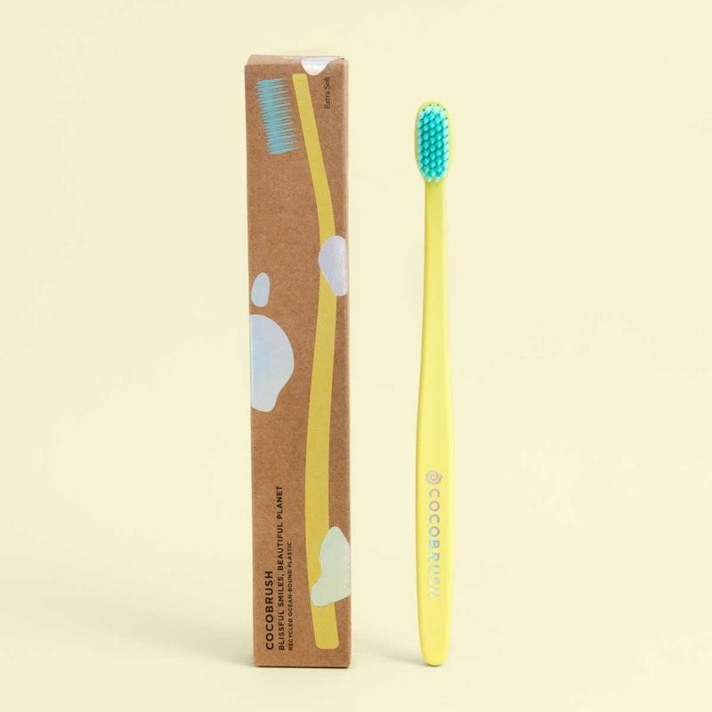 Cocofloss Cocobrush, Ultra-Soft Manual Toothbrush, Dentist-Designed, Gentle on Gums, Made