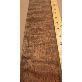 Waterfall Bubinga Figured Kewazinga Wood Veneer 3.5" x 14" raw 1/42" Thickness