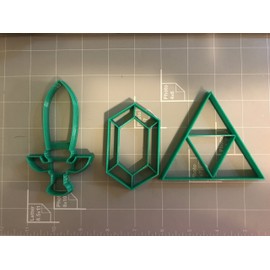 Legendary Sward and Stones Cookie Cutters, Set of 3