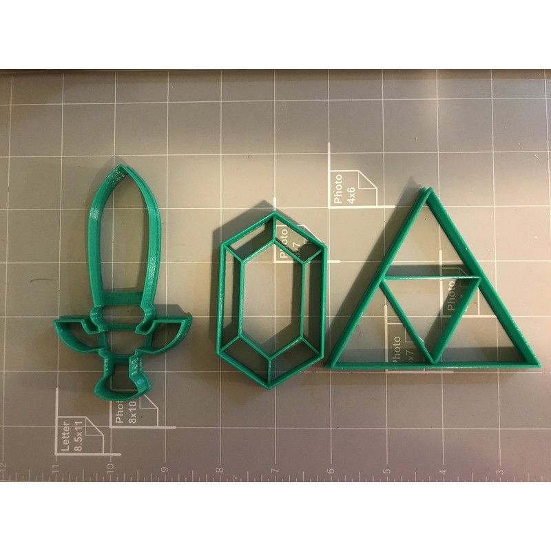 Legendary Sward and Stones Cookie Cutters, Set of 3