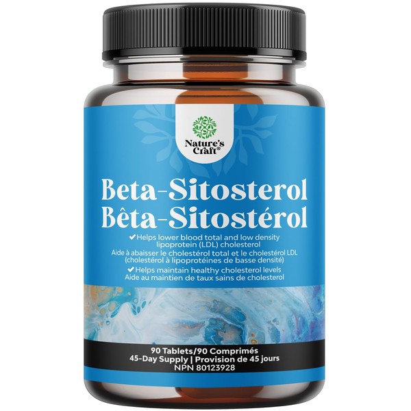 Natures Craft Premium Beta Sitosterol Tablets for Adults - Beta