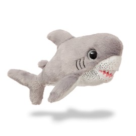 Aurora, 61208, Sparkle Tales, Finn Shark, 18 cm, Plush Toy, Grey/White