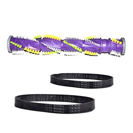 Replacement Part for Bissell Cleanview Triple Action 12.5" Roller Brush with 2Pk Style 7, 9, 10, 12, 14 Flat Belts, Fits Models 1320, 1327, 1332, 1333, 1413, 1413W, 1328, 1328V, 14522