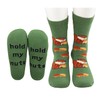 MBMSO Squirrel Socks 2 Pairs Hold My Nuts Socks Funny