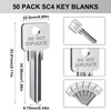 MorningRo 50 Pcs Do Not Duplicate Key Blanks Metal Key