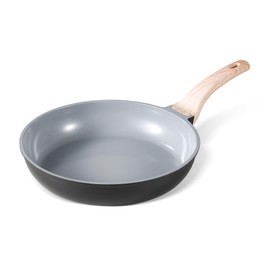 CAROTE Non Stick Frying Pans Nonstick Ceramic Fry Pan Skillet Egg Pan Omelet Pan Chef's Pan, PFAS & PFOA-Free Pan Compatible with All Stovetops(Black, 8-Inch)