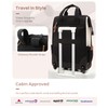 Rolling Puffer Backpack for Women, Travel Backpack with Wheels, 16