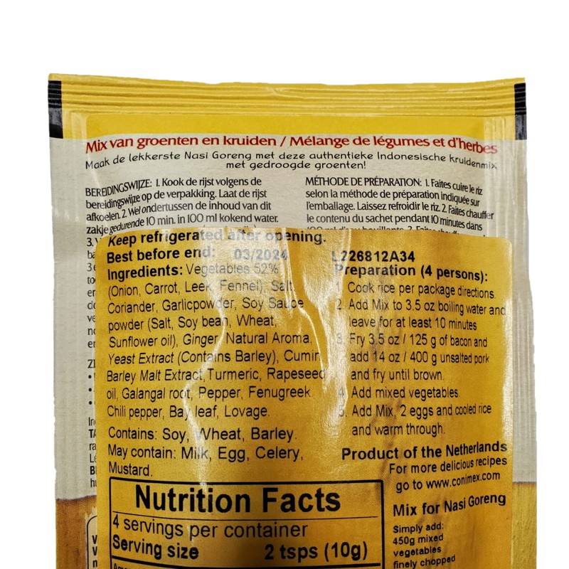 Conimex Nasi Goreng Mix 39G (mix for indonesian Nasi Goreng