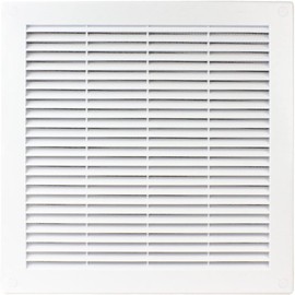 AirTech-UK Air Vent Grille White Plastic Wall Ducting Ventilation Cover 4" 6" 8" 10" 12" 14 (180x250mm with flyscreen)