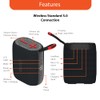 Uolo Pulse GloWave Mini Wireless & FM Radio Speaker[8W] Stereo
