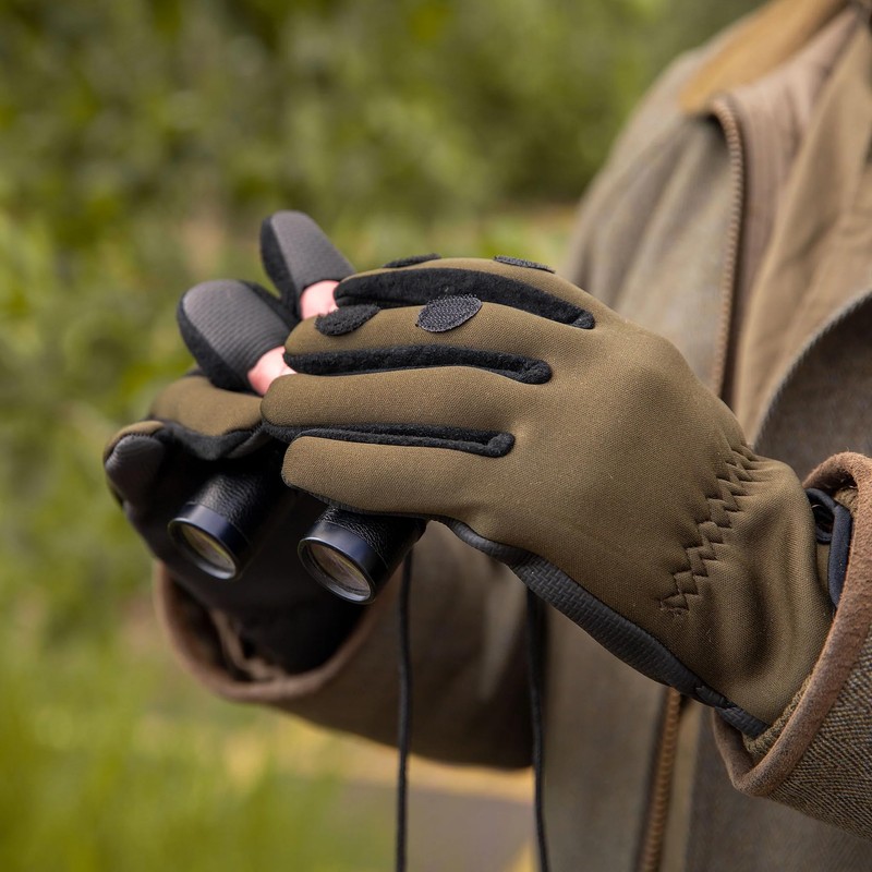 Dents Colt Neoprene Shooting Gloves OLIVE L