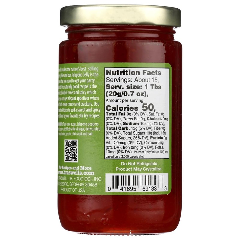 BRASWELL'S JALAPENO PEPPER JELLY