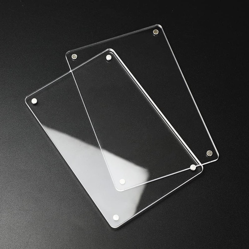 Fridge Magnetic Picture Frame, Magnet Acrylic Photo Frame Clear Double