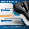 toptrek Bicycle Saddle Comfortable Soft Memory Foam Ergonomic Shock Absorbing
