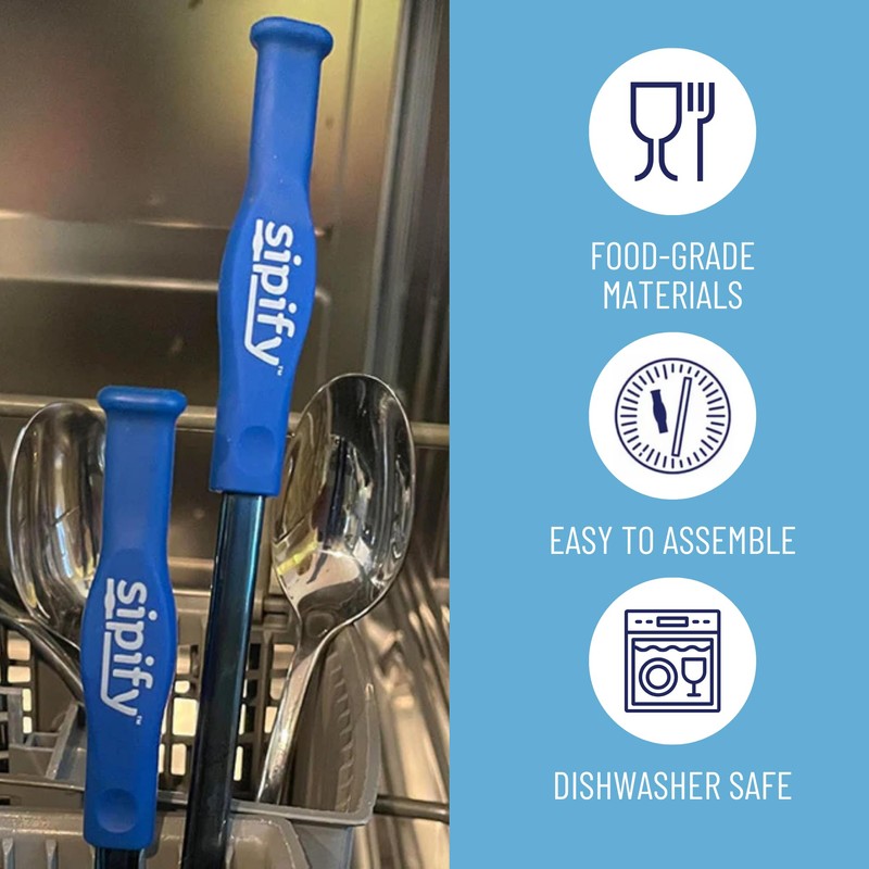 Sipify Flow-Limiting Dysphagia Straw for Safe Drinking | Adaptive Drinking
