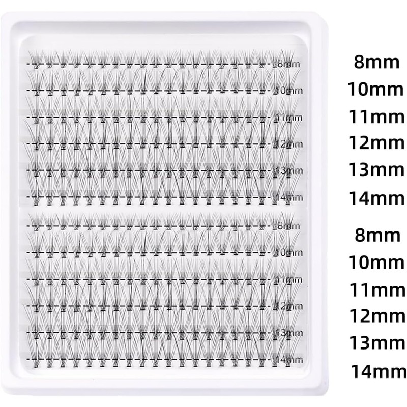 EXTENIFY 10D Individual Lashes C Curl Cluster Lashes Natural Eyelashes,