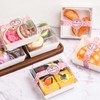 TECARATE Paper Charcuterie Boxes with Clear Lids and Stickers -