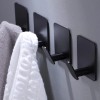 DELITON 4 Pack Towel/Coat Adhesive Hooks Wall Hook Stick on