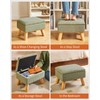 YMYNY Storage Ottoman, Footstool, Small Foot Stool with Sturdy Wood