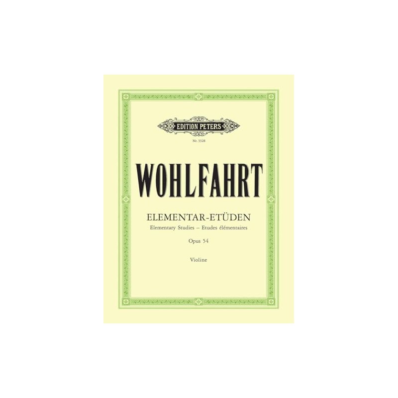 40 Elementar-Etüden für Violine solo op. 54 (Edition Peters)