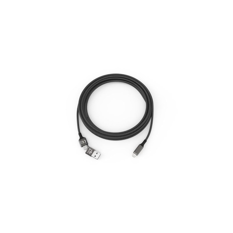 SMRTER Speedy High-Speed Datenkabel, USB-C/USB-A - Lightning, Kombistecker