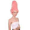 Colonial Lady Large Beehive Wig (Adult, Pink)