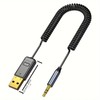 Aux Wireless Adapter, Automotive USB 2.0 to 3.5 mm Jack