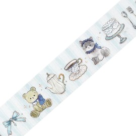 BGM Foil Press Masking Tape Fairy Tale Party Tea Time BM-SDG074