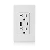 Duplex Receptacle/Outlet and USB Charger. 20 Amp, White
