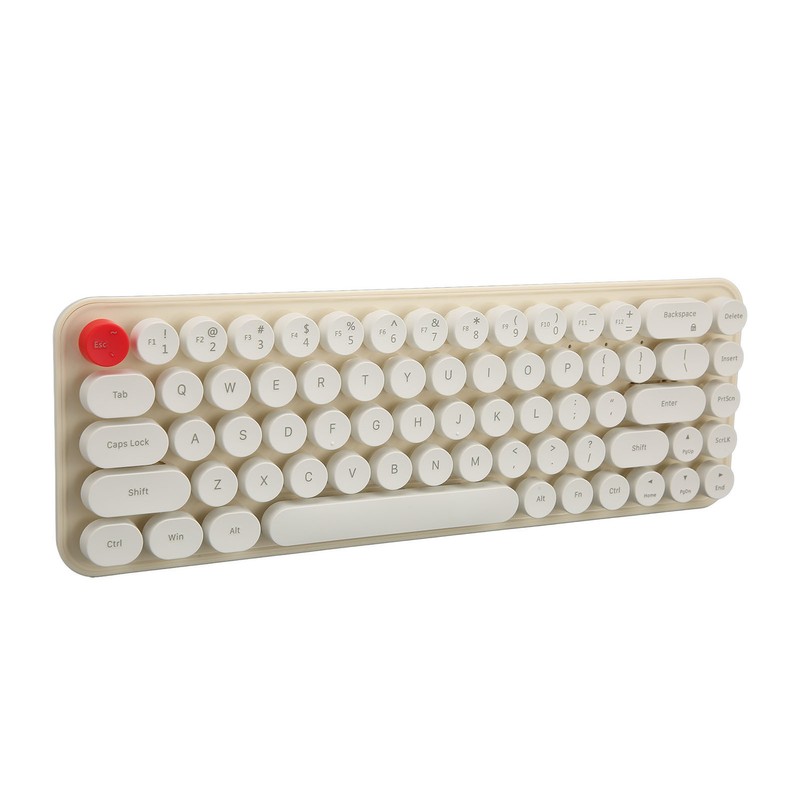 Wireless Keyboard Mouse Combo Mini Portable Retro Silent 2.4G Wireless