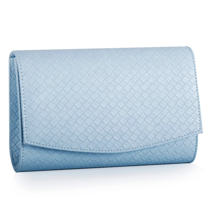 WALLYN'S Satin Clutch purse evening bag for women party wedding