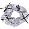 TUCEWP 2Pcs Scrunchies for Women PU Leather Cheer Hair Scrunchies