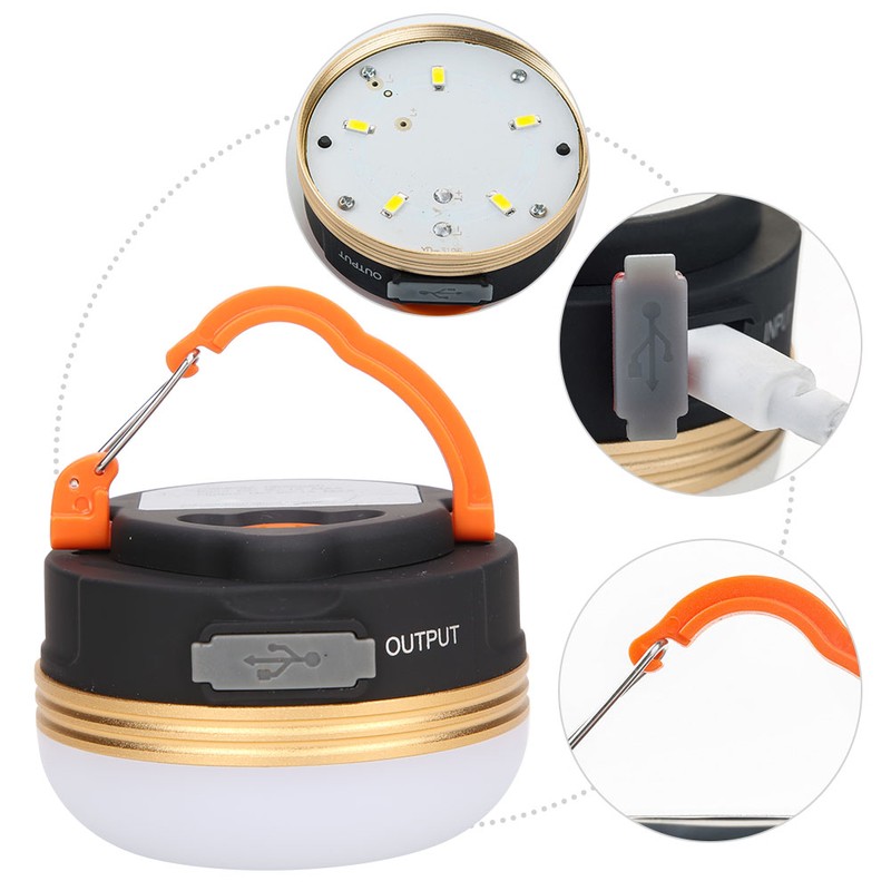 Outdoor USB Charging Portable Hanging Magnetic LED Light Tent Lantern
