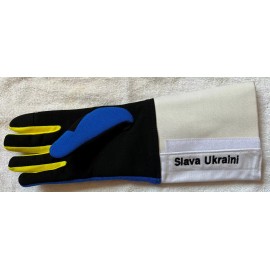 Unbranded Limited Edition Slava Ukraini Washable Fencing Foil Epee Sabre Glove - XX-Small, Right Handed