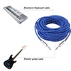 6.35mm Stereo Male To Male Audio Cable For Electric Guitar