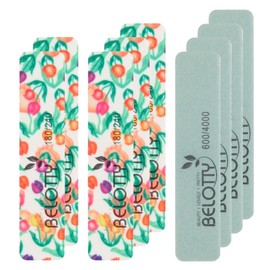 Bellotti mini nail care set file 5p + mini nail buffer 4p, mixed colors, 1 set / 벨로티 미니 네일케어세트 파일 5p + 미니 네일버퍼 4p, 혼합색상, 1세트