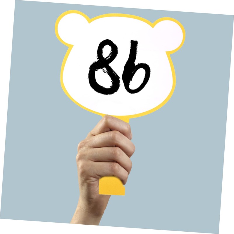 TEHAUX Flexible Handheld Dry Erase Whiteboard Erasable Scoreboard for Games